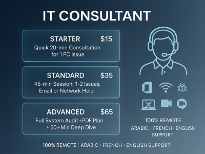 A remote IT consultation to solve your tech problems | Upwork