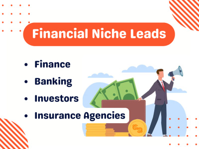 Financial Niche Leads - Banking, Investors, Insurance Agencies.