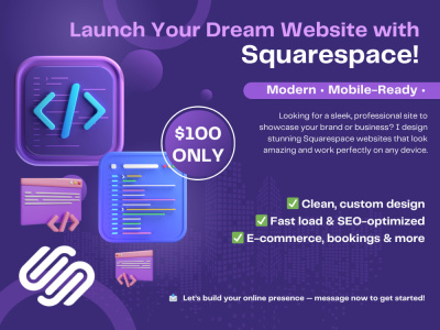 Squarespace Website Design or redesign I Squarespace Designer