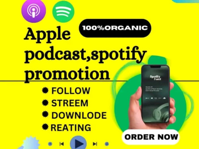 Organic Apple & Spotify Podcast Promotion | Real Engagement & Growth