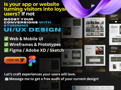 Responsive UI/UX design | UI/UX Designer | Figma Landing Page |Prototyping