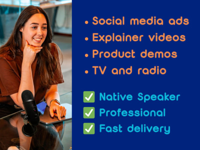 A Dutch female voice over, professional & quick delivery