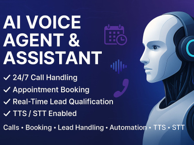 AI Voice Agent & Assistant for Calls, Booking, Lead Handling ...