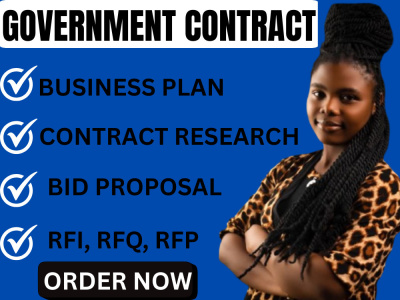 Winning Government Contract, RFI, RFQ, RFP, Bid Proposal, Grant Writing.