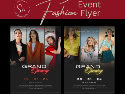 Bold, Vibrant, Custom Flyers/ Invites/Posters/Editable PDF files