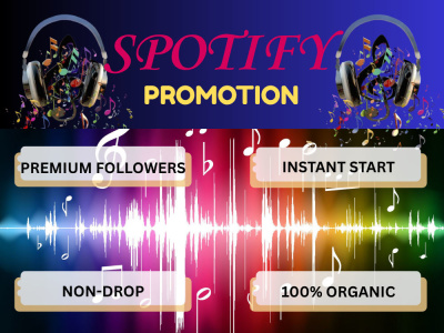 Organic Spotify Promotion, Plays & Followers Engagement