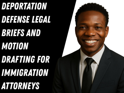 Deportation Defence Legal Briefs & Motion Drafting for Immigration Attorney