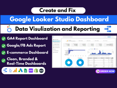 Google looker studio, data studio dashboards from ga4, sheets, Google ads