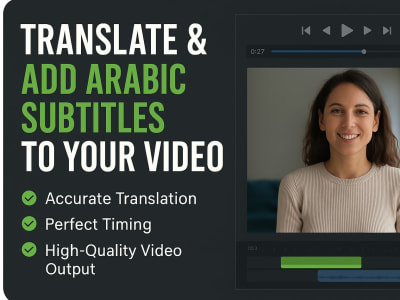 Arabic subtitles for your video—fast, accurate, and culturally correct.