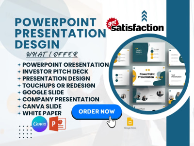 A unique PowerPoint Presentation Design Pitch Deck Google Slide Canva Slide