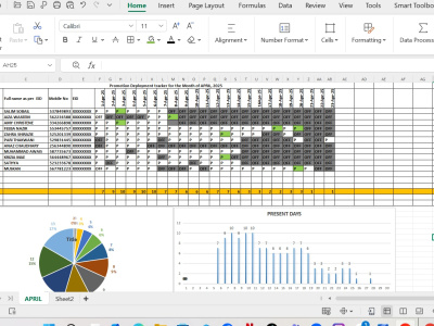 Data Entry, MS Excel / GoogleSheets works