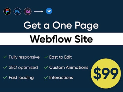 One-page Webflow site | Webflow expert | Webflow website design | | Upwork