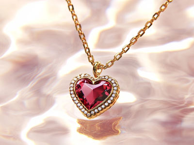 Ultra realistic AI photoshoot for a Jewelry brand, trend ad promo photo
