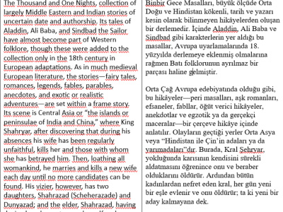 English–Turkish Translation: Literary & General Texts