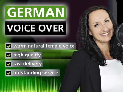An IVR recording or radio spot in a female voice with background music