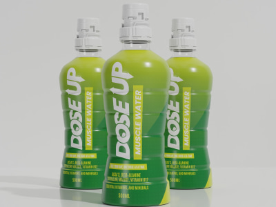 Supplement label, bottle label, product label design and pouch design