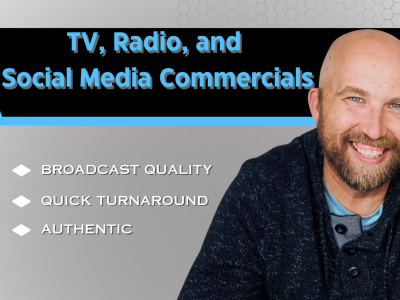 American Male Voice Over for Radio, TV, YouTube & Social Media Ads