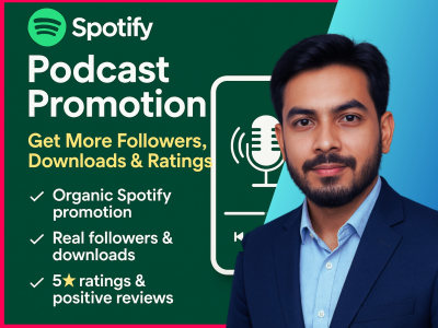 Spotify Podcast Promotion | Get Real Followers, Downloads & Ratings
