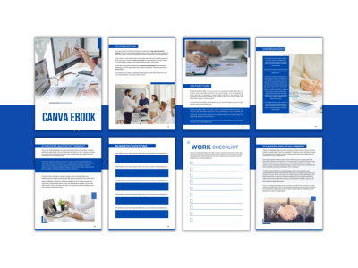 Canva ebook design lead magnet, workbook ebook formatting and layout design
