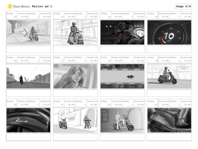 Storyboards for videos, Movies and ad films