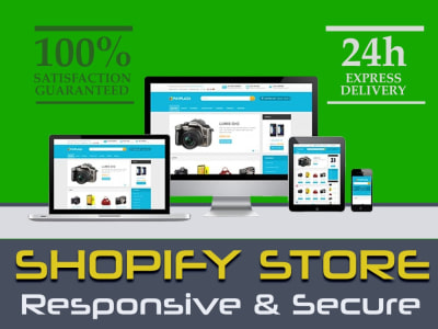 Shopify Store, Shopify Product Page, Shopify Design and Shopify Website