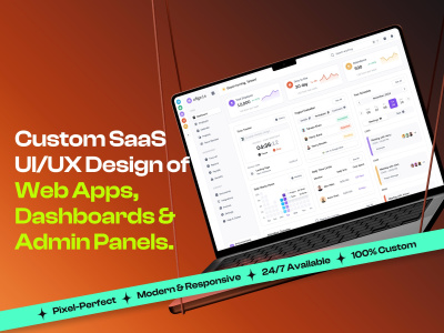 Custom SaaS UI/UX Design of Web Apps, Dashboards, and Admin Panels ...