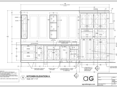 Millworks, shop drawings, kitchen cabinets, wardrobe and pantry