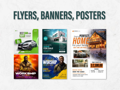 Flyer, Banner & Poster Design – Eye-Catching, Professional, and Impactful