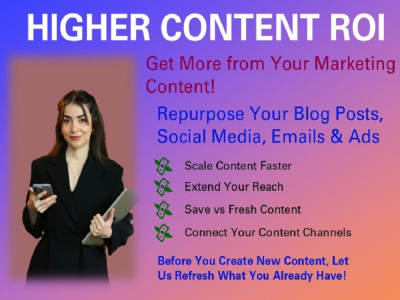 Your content repurposed for broader engagement & wider reach