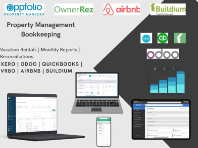 Property management bookkeeping in Xero, QuickBooks, Buildium or Odoo