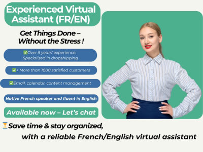 Professional French-English virtual assistant for your business