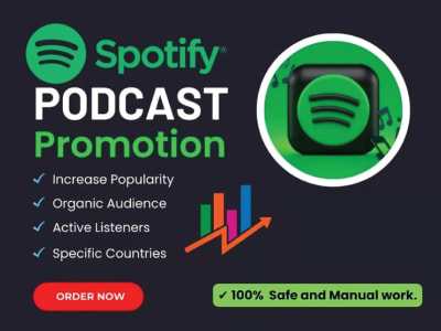 🎙A Full Time Spotify Podcast Promotion & Advertising Organically