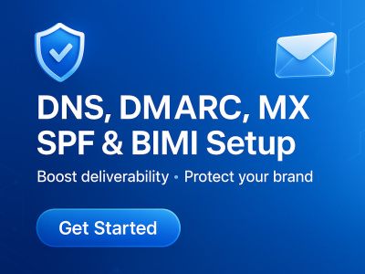 Setup DNS, DMARK, MX, SPF Setup, BIMI For Your Email Domain