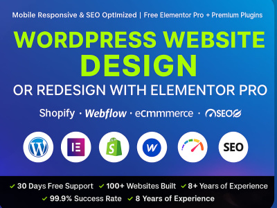 Redesign or design wordpress website with elementor pro | Upwork