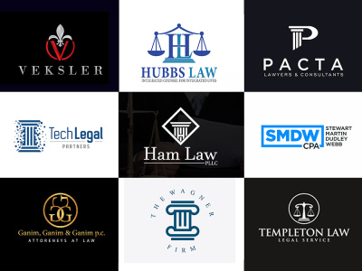 Your logo law firm attorney lawyer or legal design