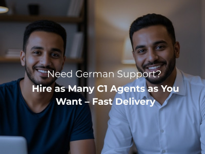 Hire Fluent German Customer Support Agents with Call Center Experience