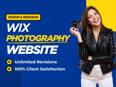 A wix photography website, wix portfolio website with wix gallery