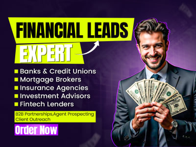 Financial & Insurance Industry B2B Prospect List- Verified Decision-Maker