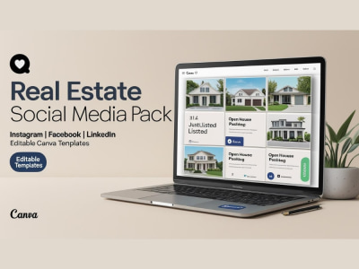 Real Estate Social Media Post Pack | Canva Templates | Instagram & Facebook