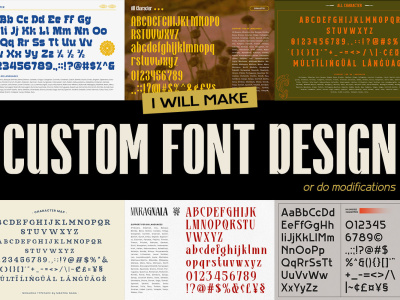 A custom typeface/ font design for your brand identity