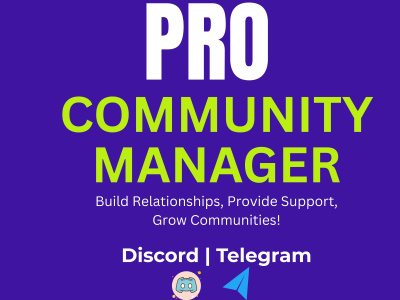 A reliable community manager to manage your Telegram or Discord group
