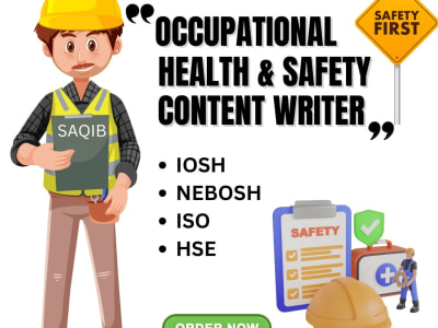 Occupational health and safety content writer for website content and blogs