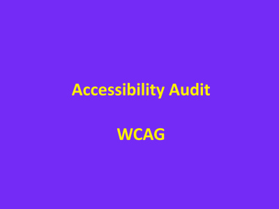 An accessibility audit/testing for website