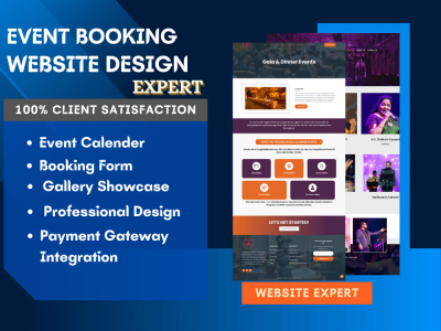 Event Planner, Event Wedding, Photographer, Booking Website