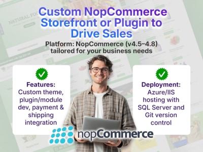 Custom NopCommerce Storefront or Plugin to Drive Sales | Upwork