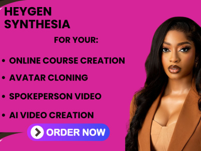 Synthesia heygen ai video creation, spokesperson video for ad voice cloning