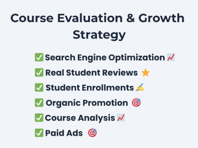 Udemy Course promotion, visibility  & Growth Strategist