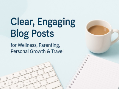 A clear, engaging blog post that connects with your readers