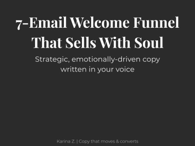Strategic 7-Email Welcome Sequence | Built to Connect & Convert