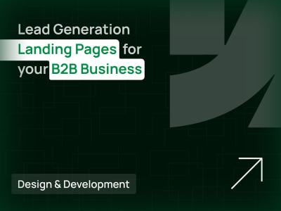 2025 Lead Generation Landing Pages for your B2B Website | Upwork